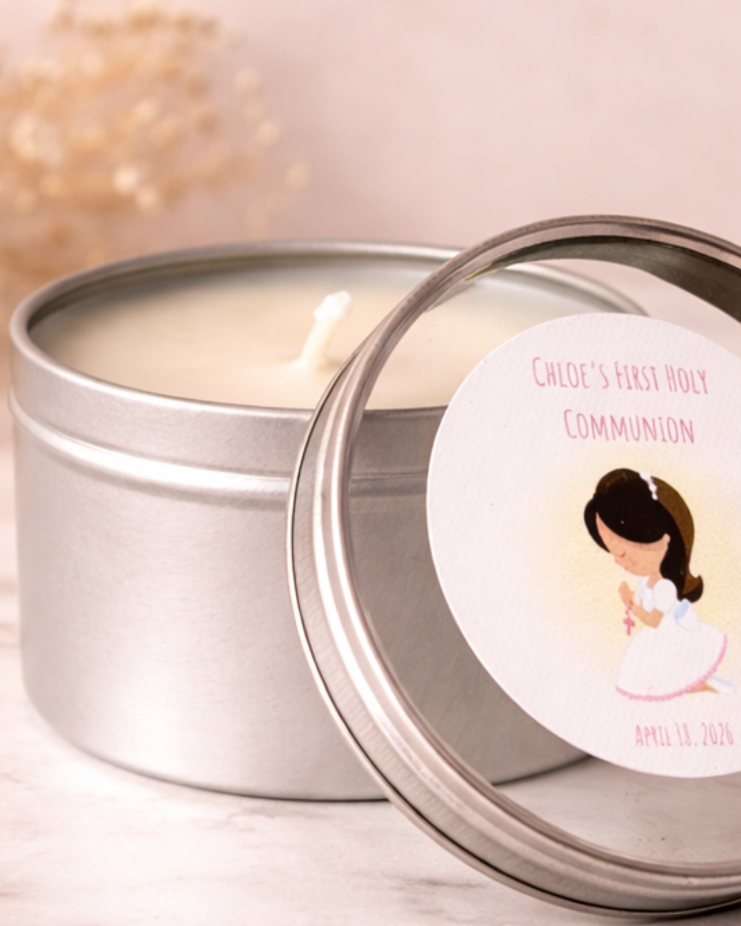 Custom Communion & Confirmation Candle