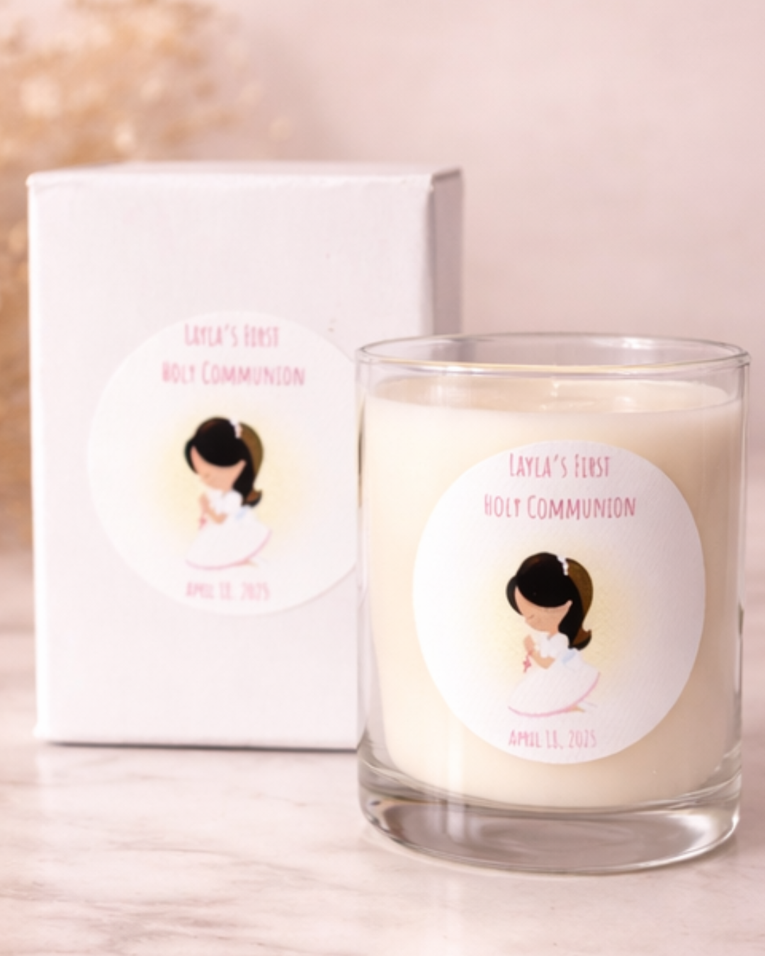 Custom Communion & Confirmation Candle