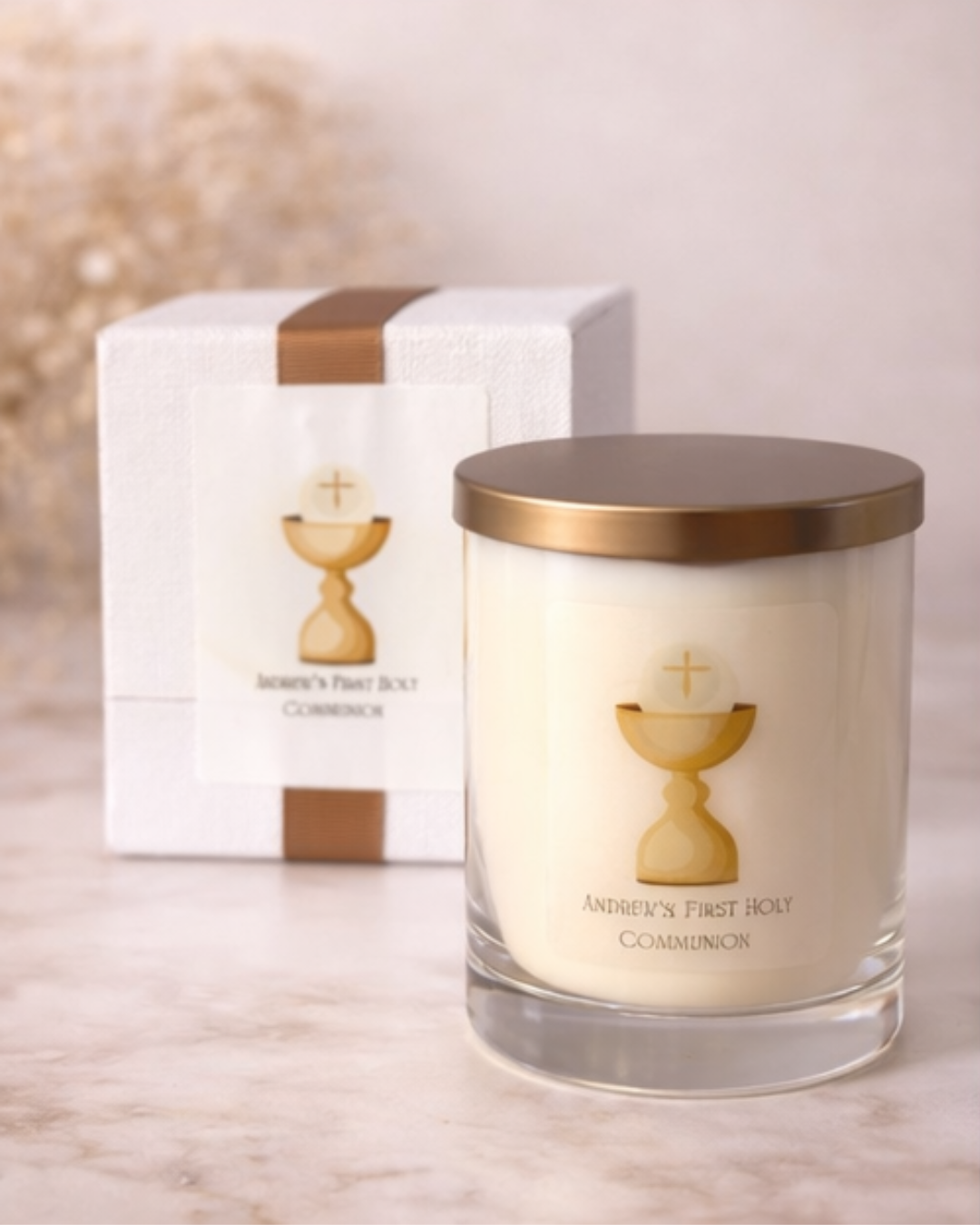 Custom Communion & Confirmation Candle