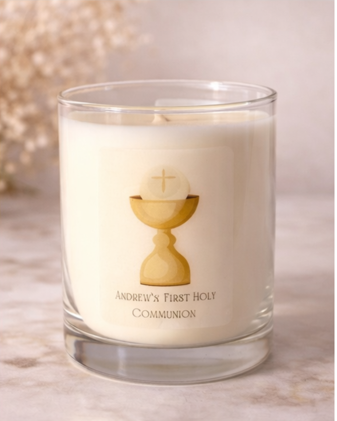 Custom Communion & Confirmation Candle