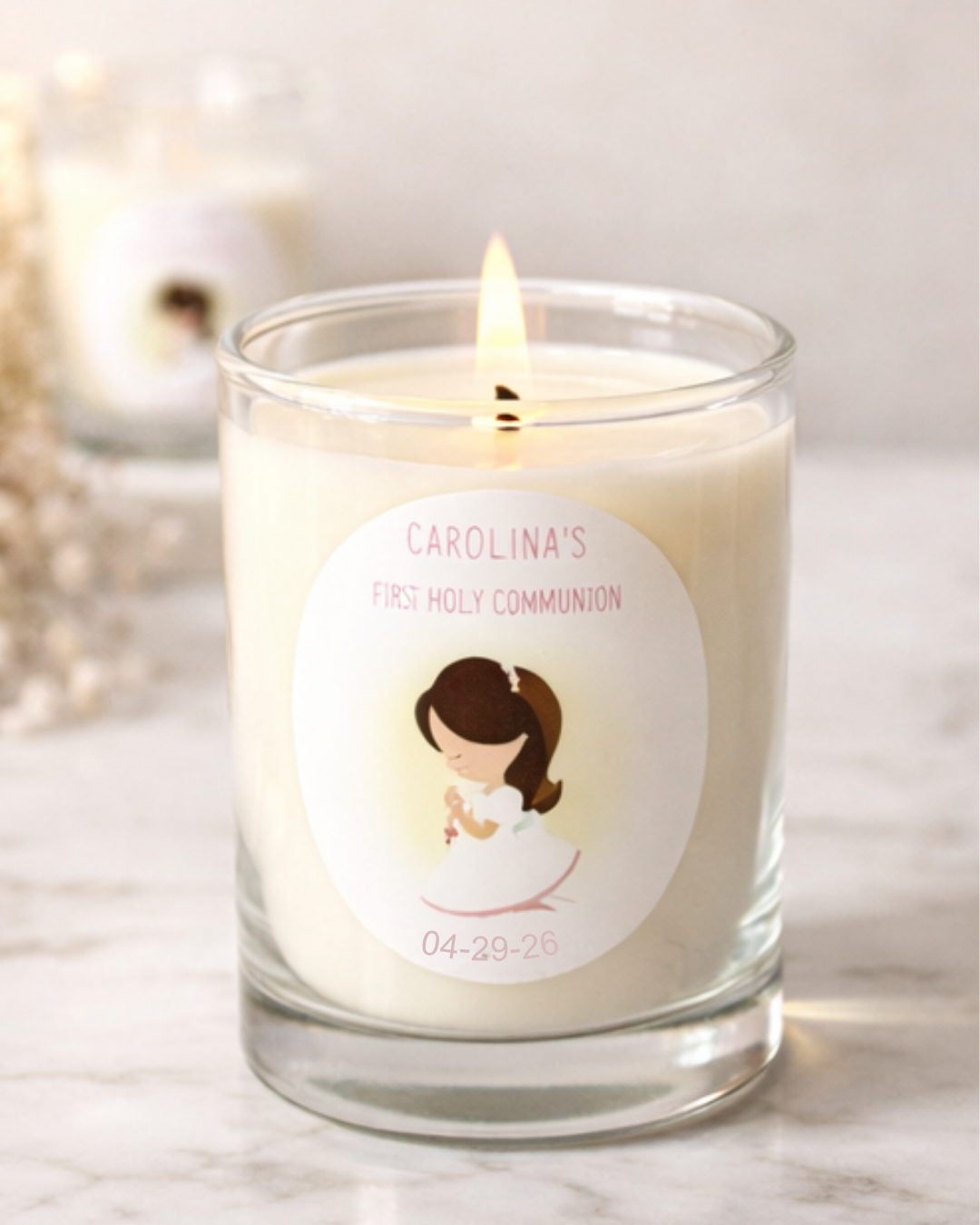 Custom Communion & Confirmation Candle