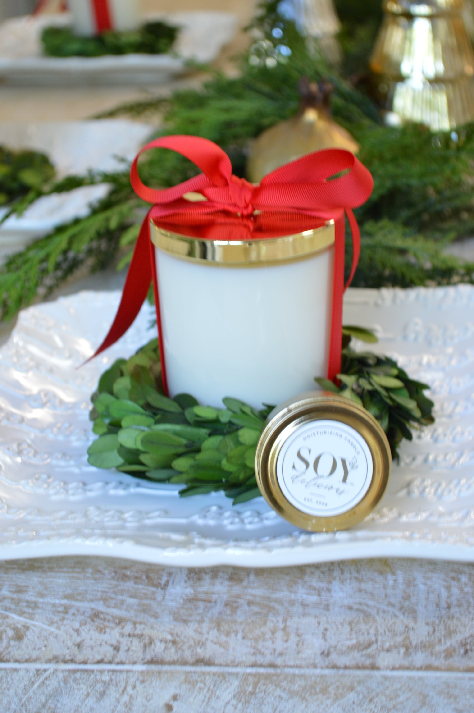 Custom Holiday Candle