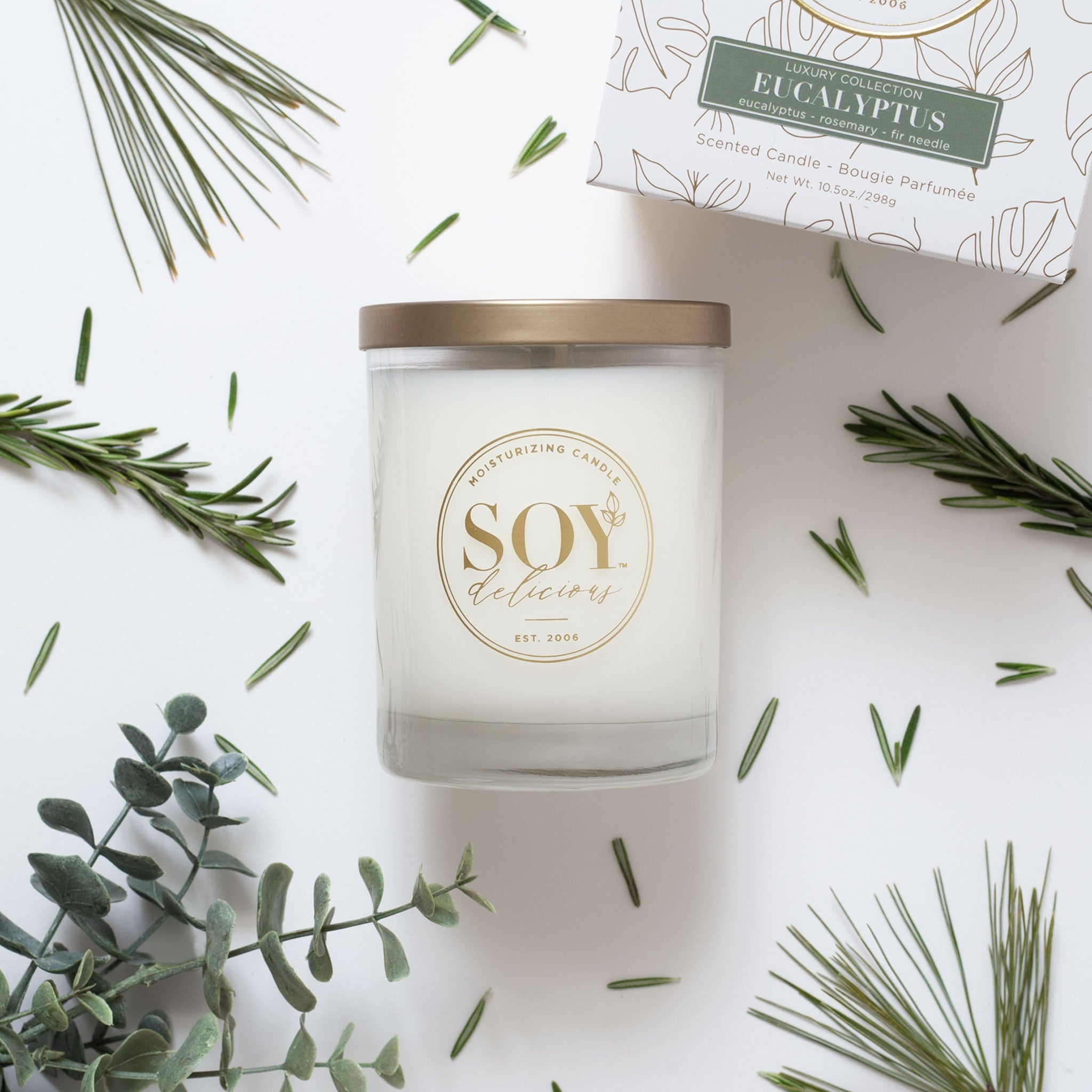 Eucalyptus Soy Wax Candle Soy Delicious Candles