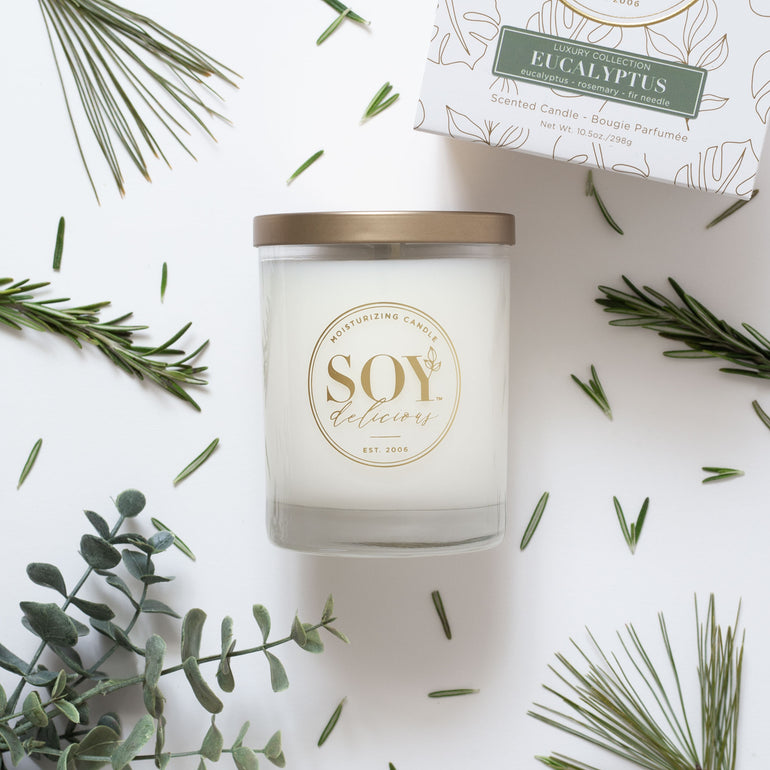 Rosemary Eucalyptus and Peppermint Candle, Aromatherapy Candle for Home  Scented