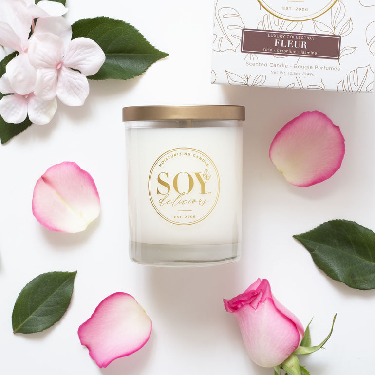  Aromatherapy Organic Jasmine & Rose Natural Soy Wax