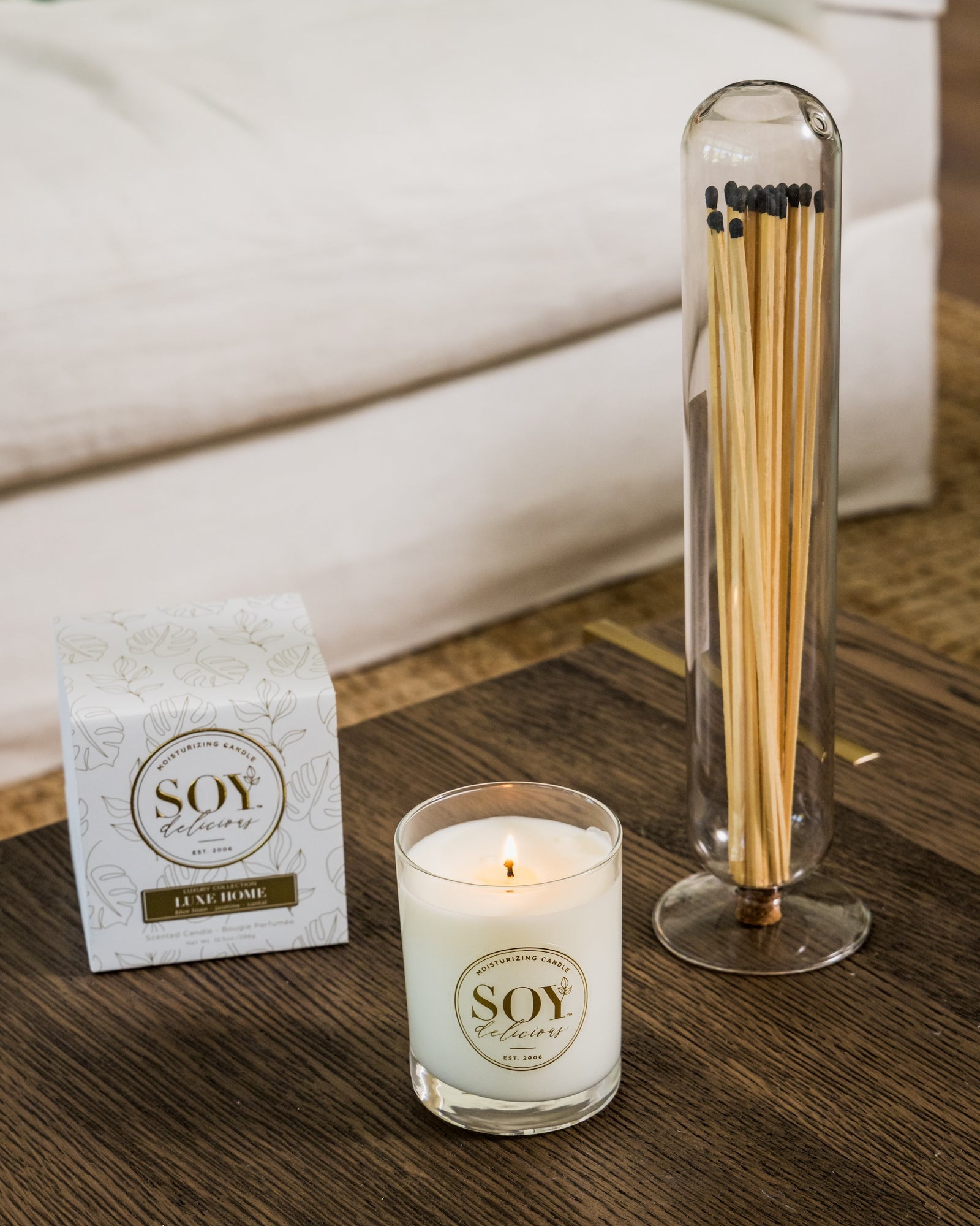 Diffuser + Candle + Matches Bundle