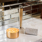 Rose Gold 6 Wick Candle Bowl