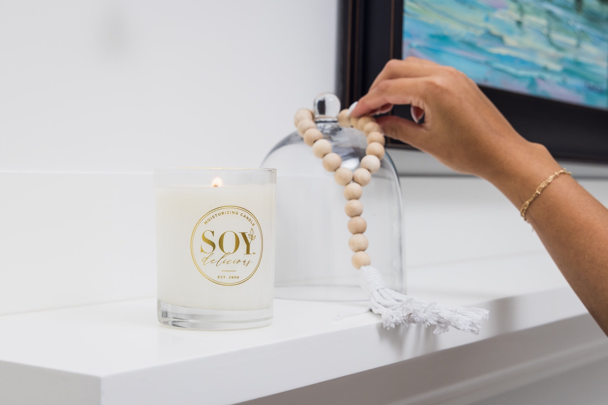 Glass Cloche & Candle Bundle
